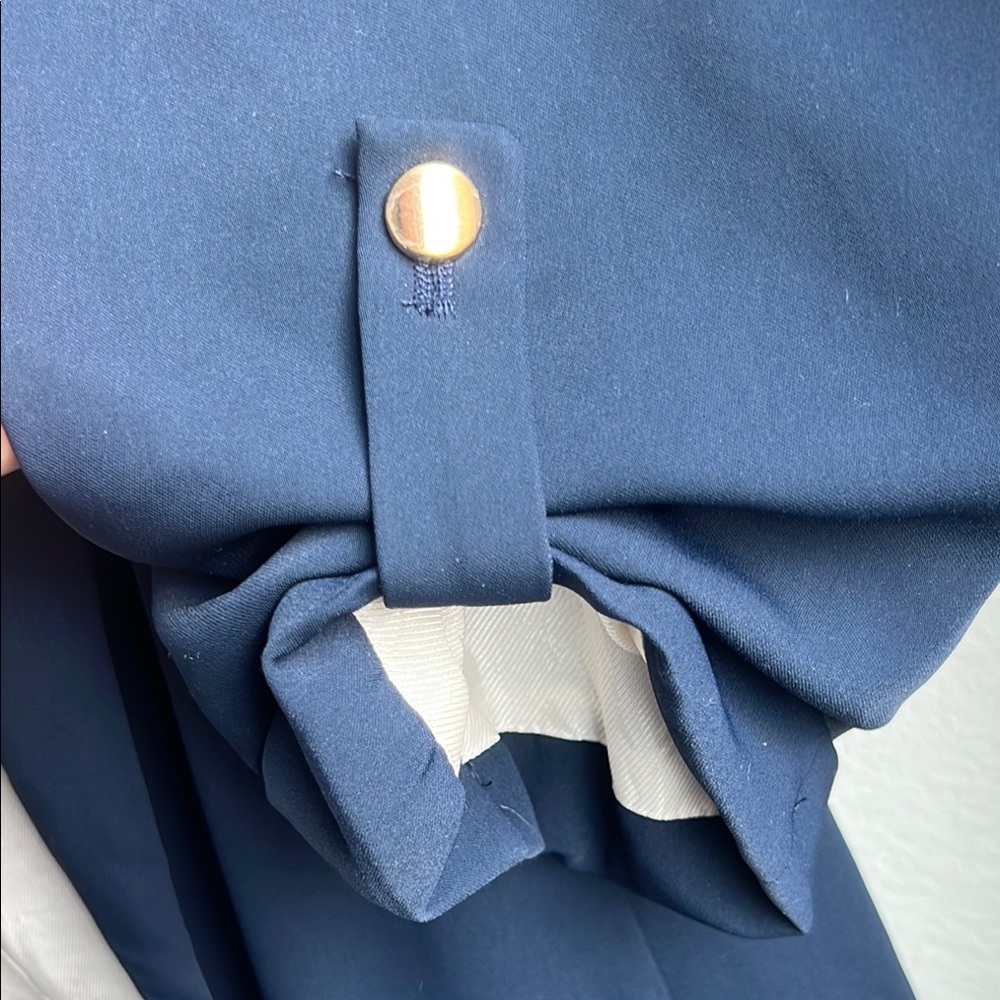 Zara Women's Deep Navy Blue Blazer - Picture 5 of 5